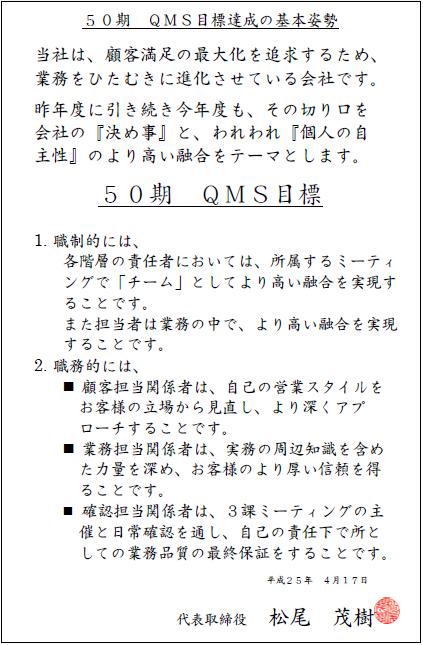 QMS目標